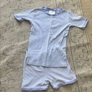 Cozy Blue Striped Kids Pajama Set